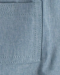 Baby Boy Woven Pocket Shorts - Blue