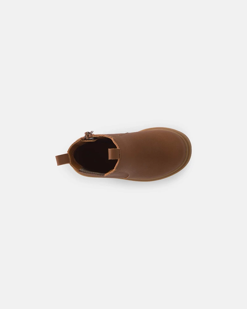 Toddler Boy Ankle Boots - Brown