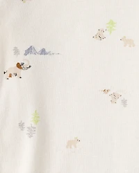 Baby Boy 3-Piece Elephant Print Long-Sleeve Bodysuit & Pant Set - Blue/White