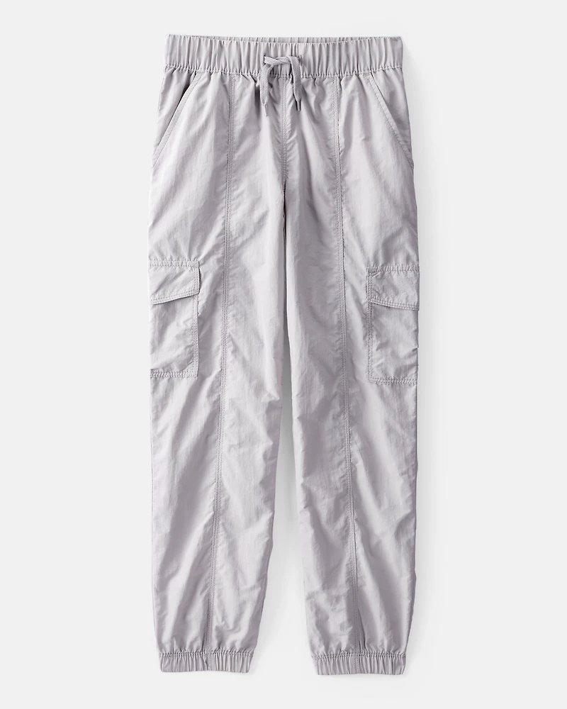 Girls Woven Joggers - Gray