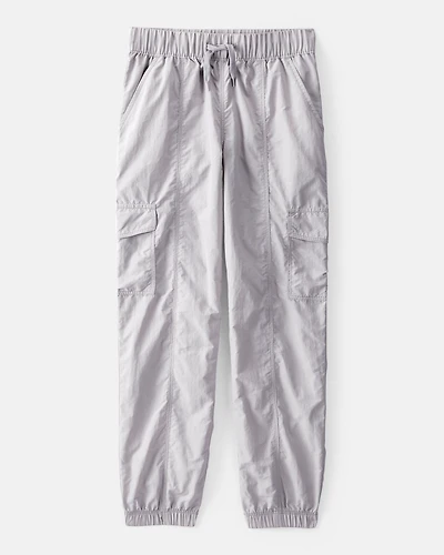 Girls Woven Joggers - Gray