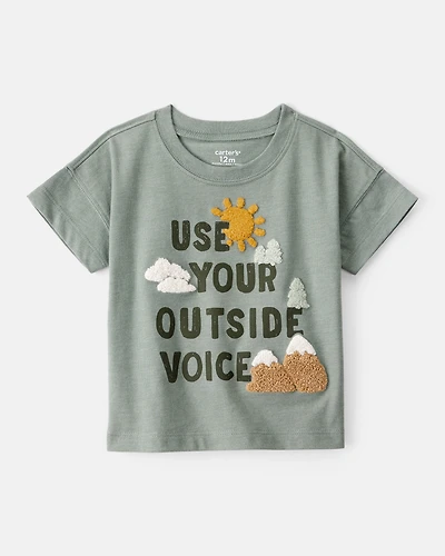 Baby Boy Outdoor Voice Short-Sleeve Graphic Tee - Green