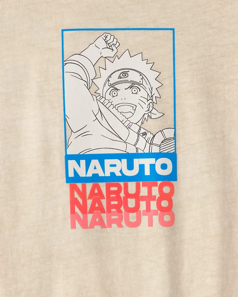 Boys Naruto Graphic Tee - Beige