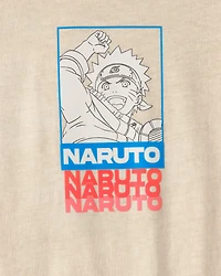 Boys Naruto Graphic Tee - Beige