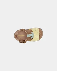 Baby Girl Every Step® First Walker Pineapple Sandals - Yellow