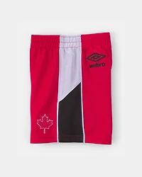 Toddler Umbro Canada Mesh Soccer Shorts - Red/White/Black