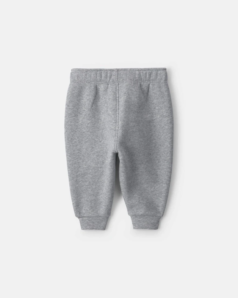 Baby Boy Fleece Pants - Grey