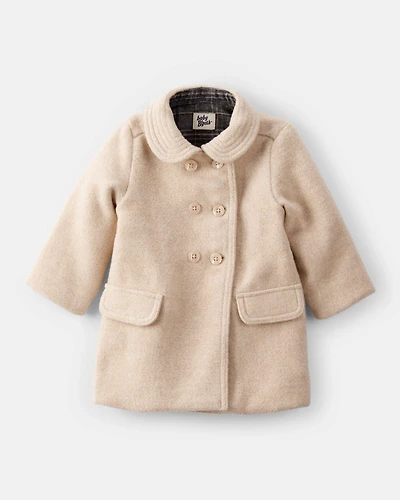 Baby Girl Long-Sleeve Fashion Peacoat - Brown