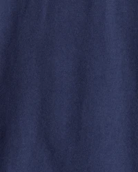 Toddler Boy Short-Sleeve Henley Tee - Navy