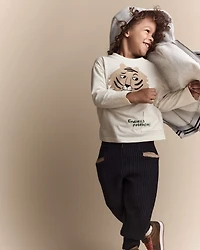 Toddler Sweater Jogger Pant - Black