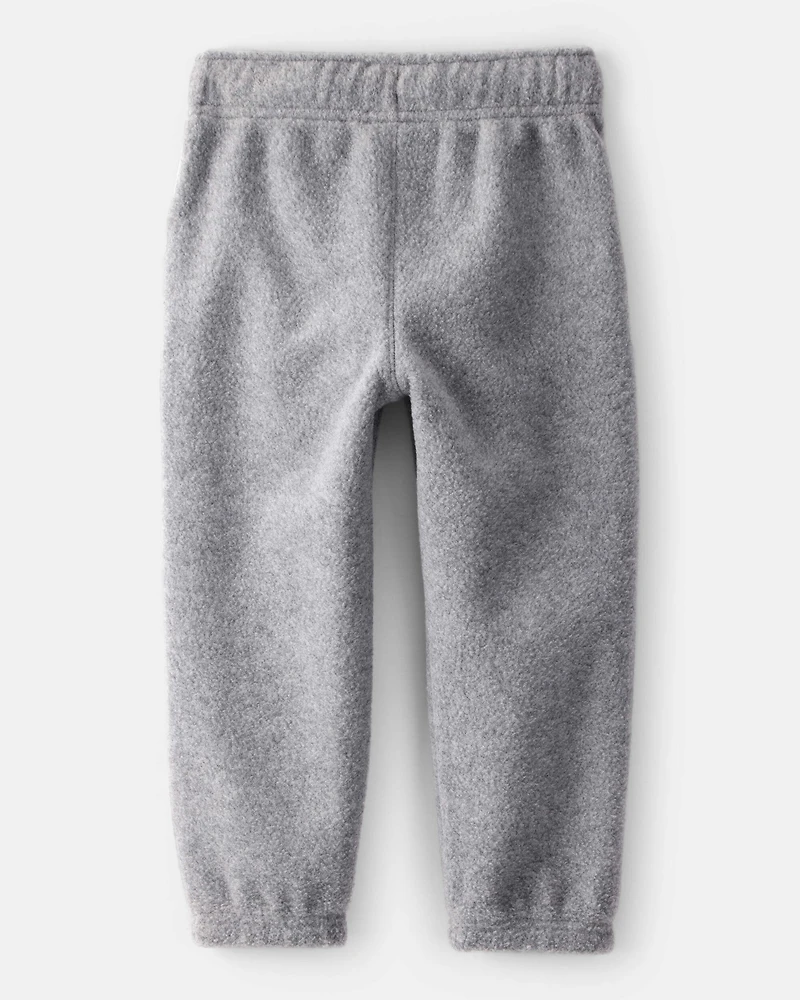 Toddler Boy Fleece Joggers - Grey