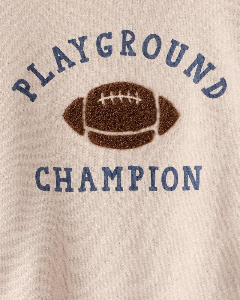 Toddler Boy DayDream Fleece Football Long-Sleeve Tee & Pant Set