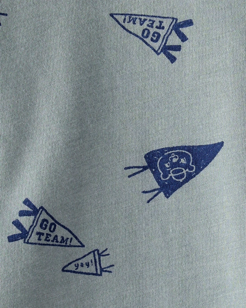 Baby Boy Varsity Print Short-Sleeve Tee - Grey
