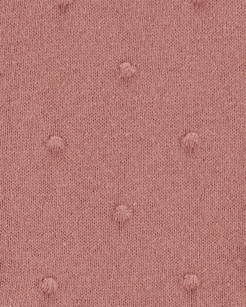 Baby Girl Long-Sleeve Flutter Bodysuit - Pink