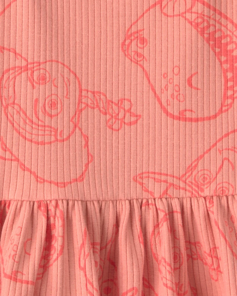 Baby Girl 2-Piece Pixar© Toy Story Sleeveless & Short Set - Coral