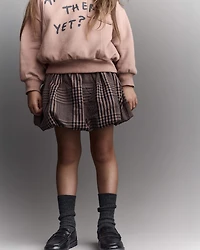 Toddler 'Are We There Yet' Pullover Sweatshirt - Mocha Brown