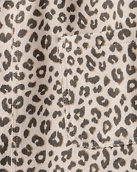 Baby Girl 2-Piece Leopard Print Cotton Long-Sleeve Dress Set - Brown