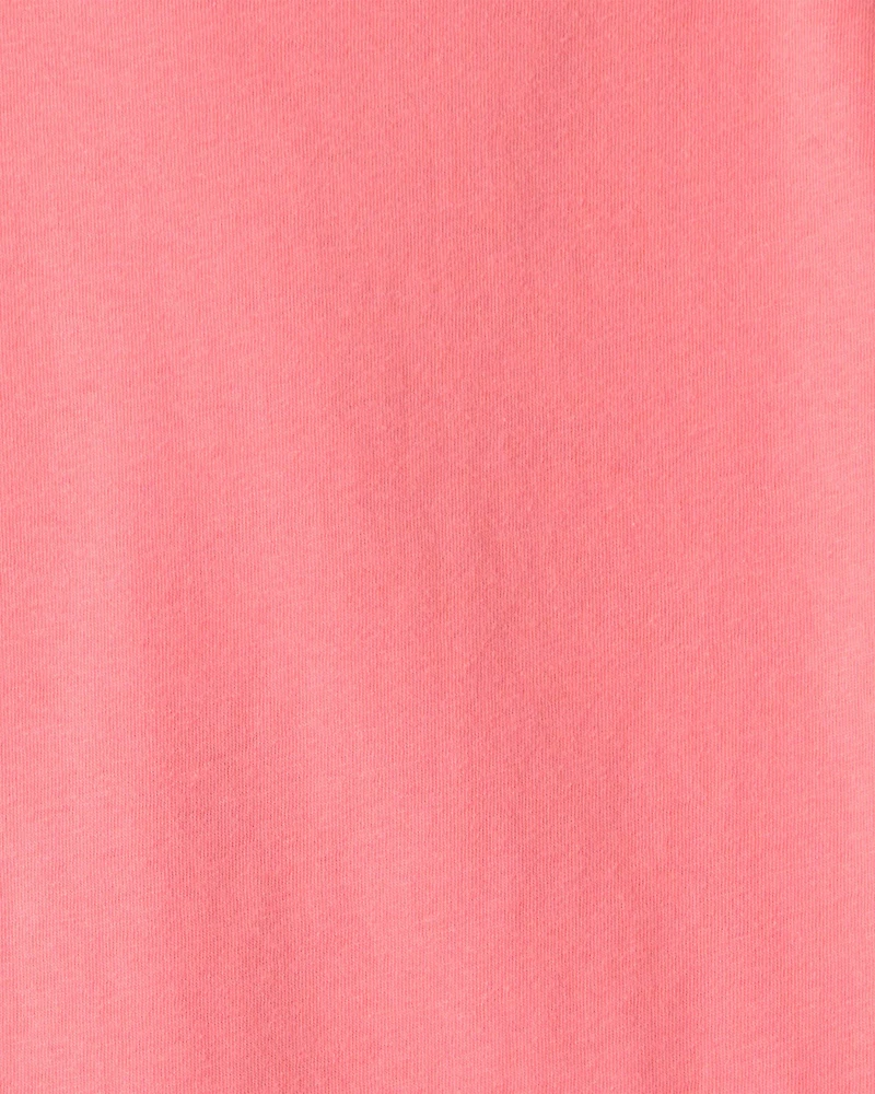 Kids Solid T-Shirt - Coral