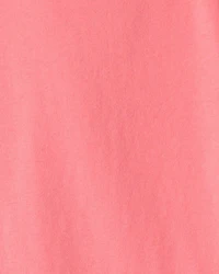 Kids Solid T-Shirt - Coral