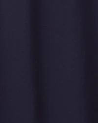 Girls Uniform Piqué Short-Sleeve Dress - Navy