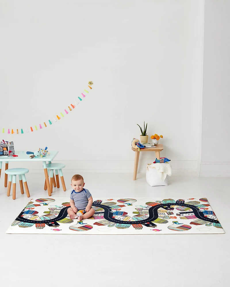 Doubleplay Reversible Playmat - Vibrant Village