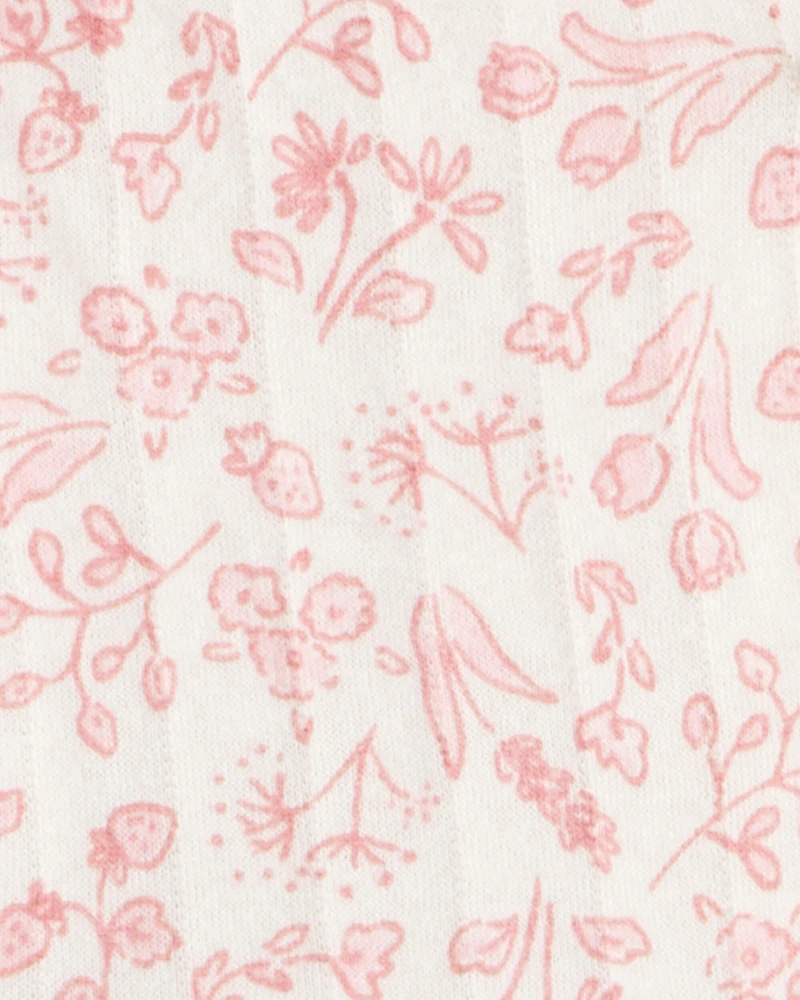 Baby 3-Piece Floral Little Vest Set - Pink