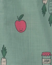 Baby Boy Veggie Fruit Shorts - Green
