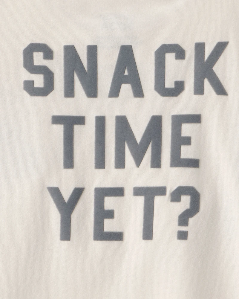 Toddler Boy Cookies & Milk Long-Sleeve Graphic Tee - Cream