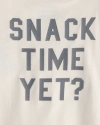 Toddler Boy Cookies & Milk Long-Sleeve Graphic Tee - Cream