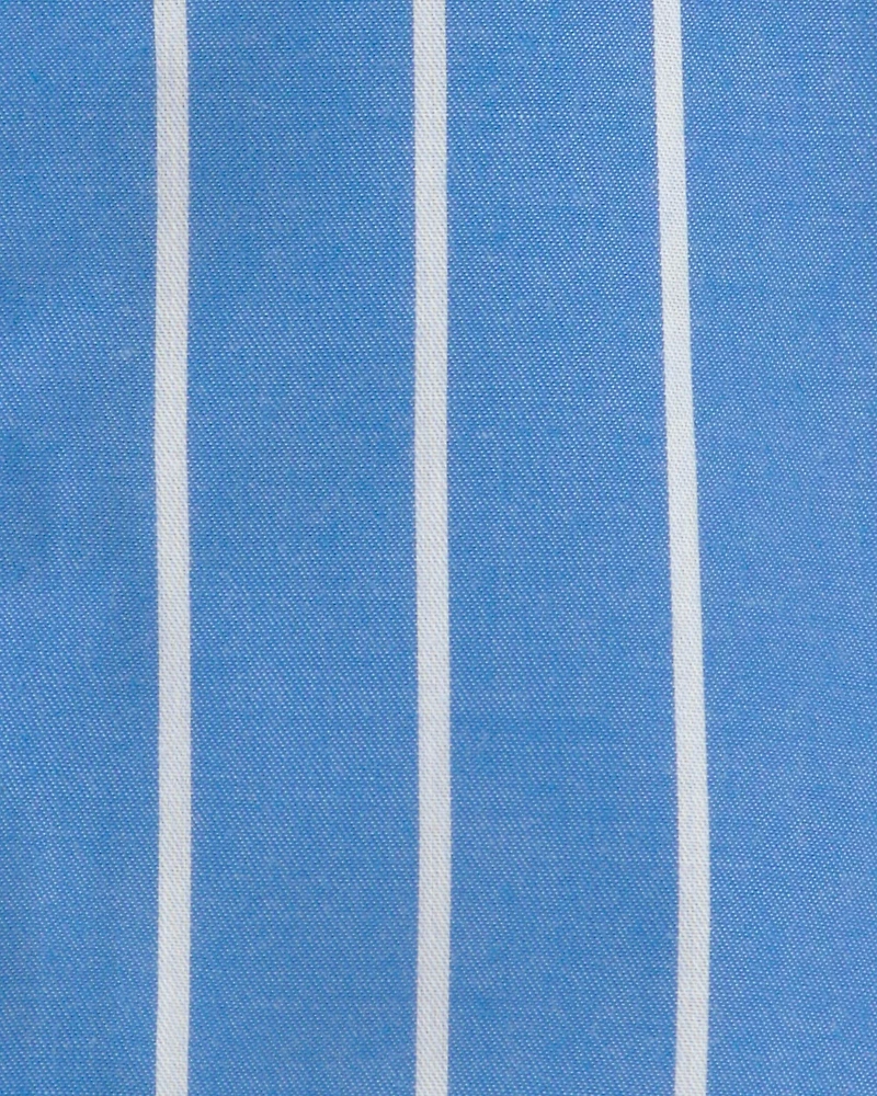 Toddler Boy Striped Loose Fit 2-Piece Pajama Set - Blue