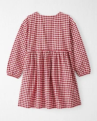 Girls Organic Cotton Flannel Dress