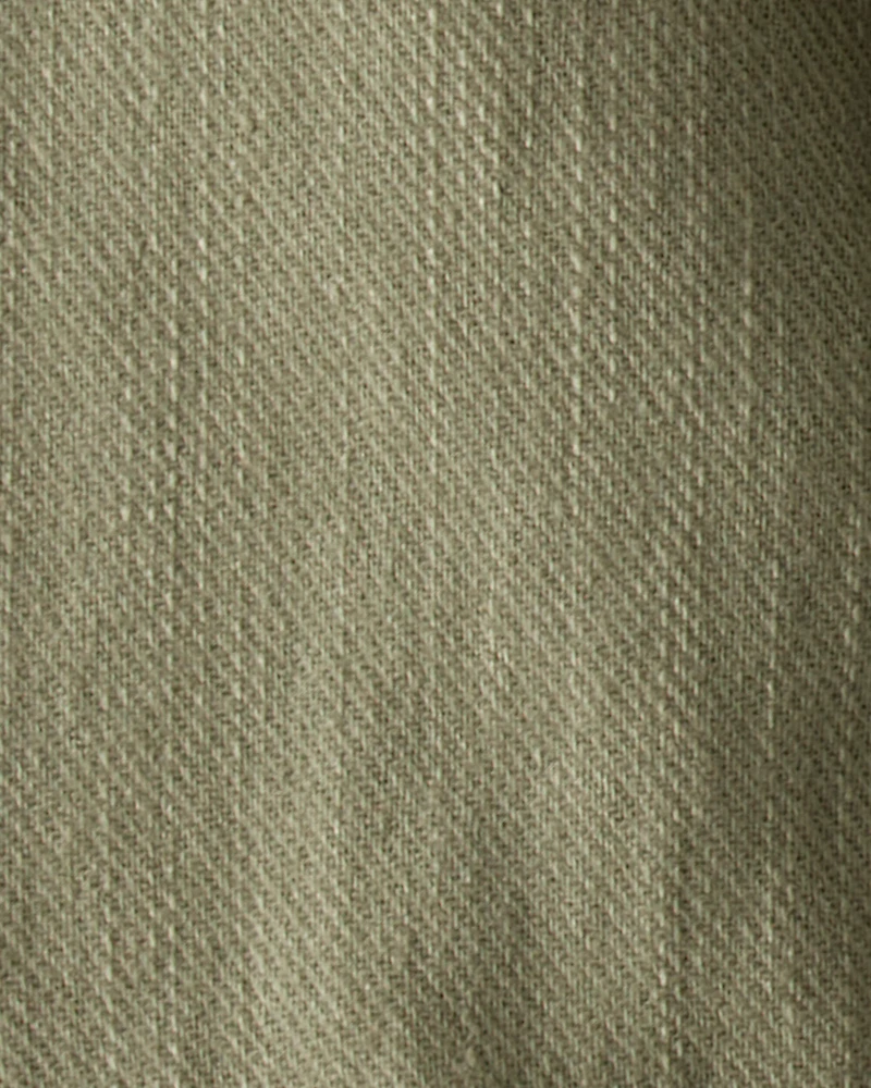 Baby Boy Long-Sleeve Denim Jacket - Green