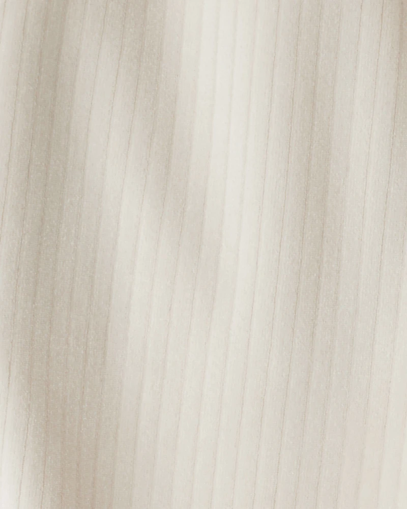 Toddler Girl Ribbed Flare Pants - Tan