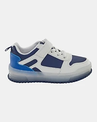 Toddler Light-Up Casual Sneakers - White/Navy