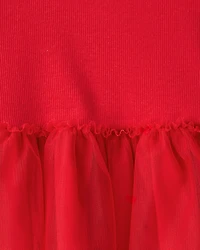 Toddler Girl Valentine's Day Heart Long-Sleeve Tee & Pant Set - Red