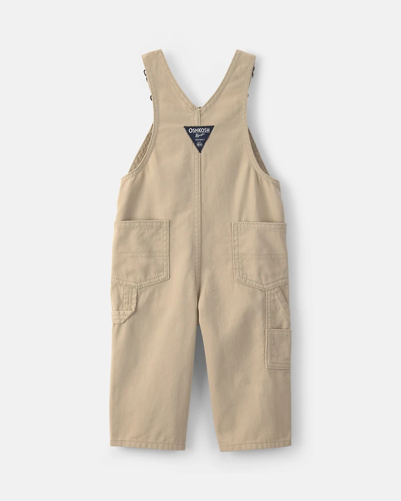 Baby Train Overalls - Khaki