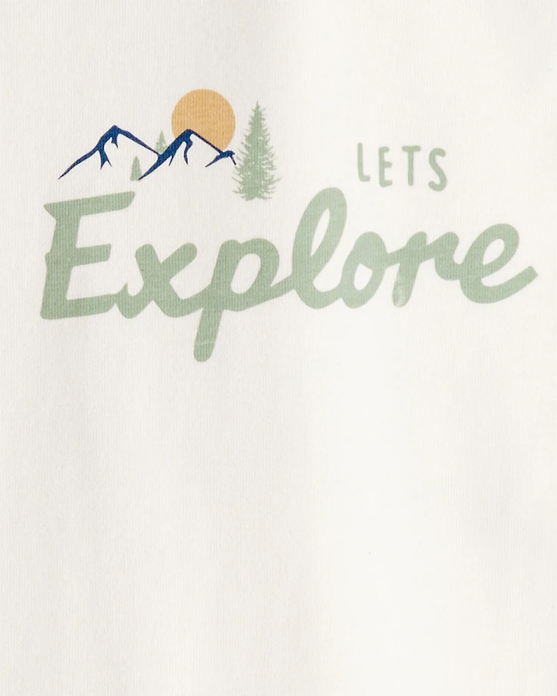 Kid Organic Cotton Let's Explore Long-Sleeve Tee
