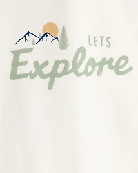 Kid Organic Cotton Let's Explore Long-Sleeve Tee
