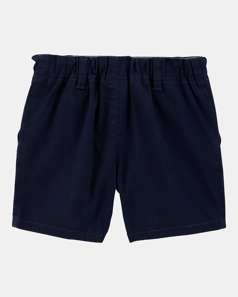 Toddler Stretch Chino Uniform Shorts - Navy