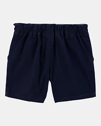 Toddler Stretch Chino Uniform Shorts - Navy