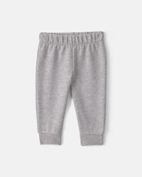 Baby Boy 3-Piece Quilted French Terry Layering Set - Grey