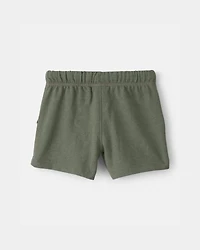 Baby Boy French Terry Shorts - Green