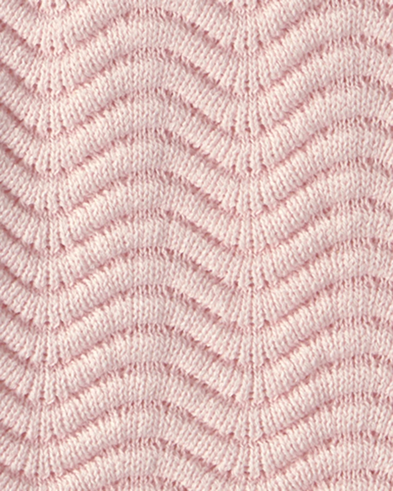 Toddler Girl Sweater Knit Tank Top - Pink