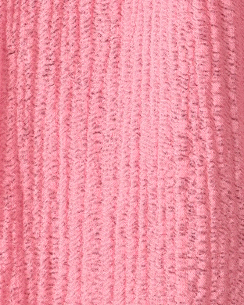 Toddler Girl Organic Cotton Gauze Pants