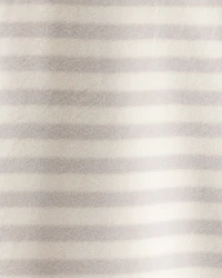 Baby Valentine's Day Striped DreamPlush Snug Fit 2-Way Zip Sleep & Play Pajamas - Grey