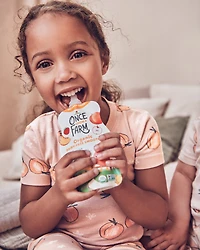 Toddler Organic Cotton Pajamas in Peach Print