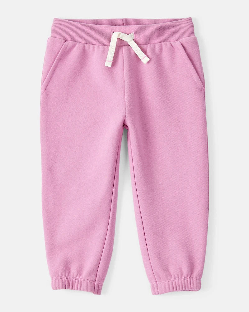 Baby Girl 2-Piece DayDream Fleece Quarter-Zip Pullover Sweatshirt & Joggers Set - Pink