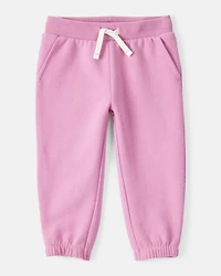 Baby Girl 2-Piece DayDream Fleece Quarter-Zip Pullover Sweatshirt & Joggers Set - Pink