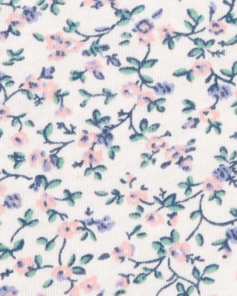 Toddler Short-Sleeve Floral Fashion Top