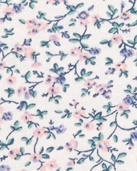 Toddler Short-Sleeve Floral Fashion Top